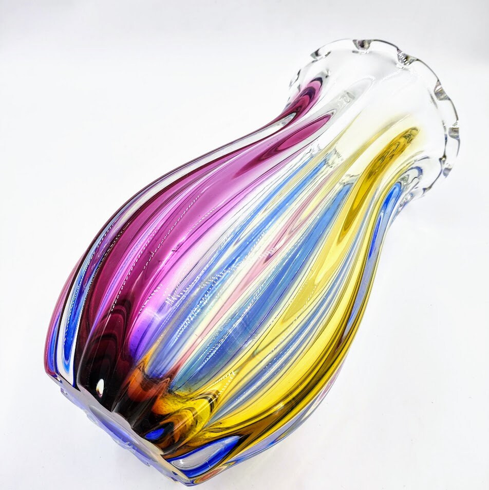 ヴィンテージナルミファンタジーガラス花瓶日本 - Etsy 日本