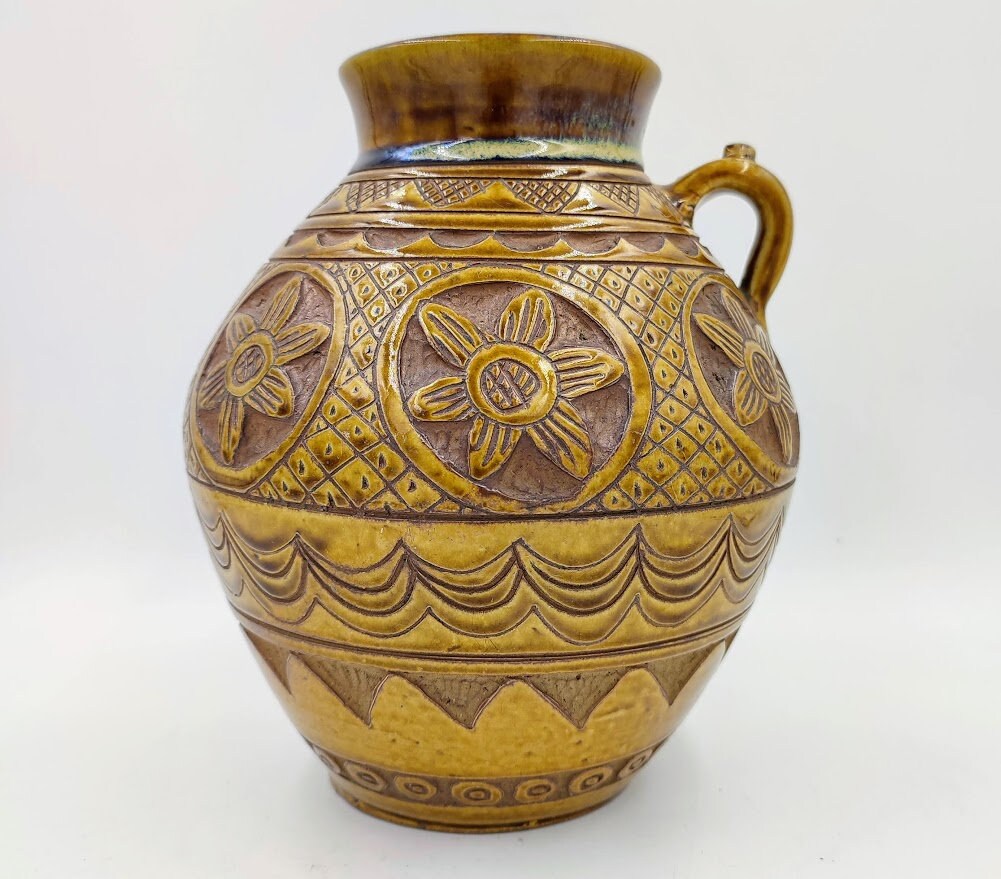 Antique Tsuboya Yaki Jar - Etsy