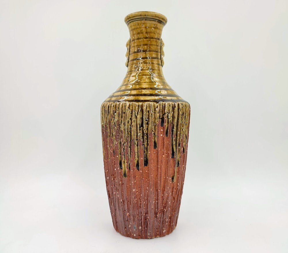 四代洛斎作 信楽焼花瓶 - Etsy 日本