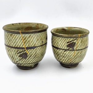 島岡達三作「益子湯呑」一対 - Etsy 日本