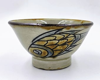 金城次郎 魚彫り陶器花瓶 サイン入り - Etsy 日本