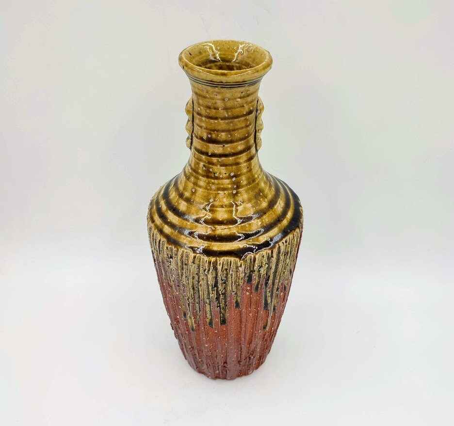 四代洛斎作 信楽焼花瓶 - Etsy 日本