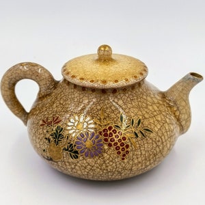 Vintage Satsuma Kyusu teapot