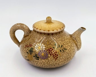 Vintage Satsuma Kyusu teapot