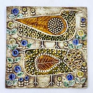 Gustavsberg Lisa Larson Birds tegelhangbord
