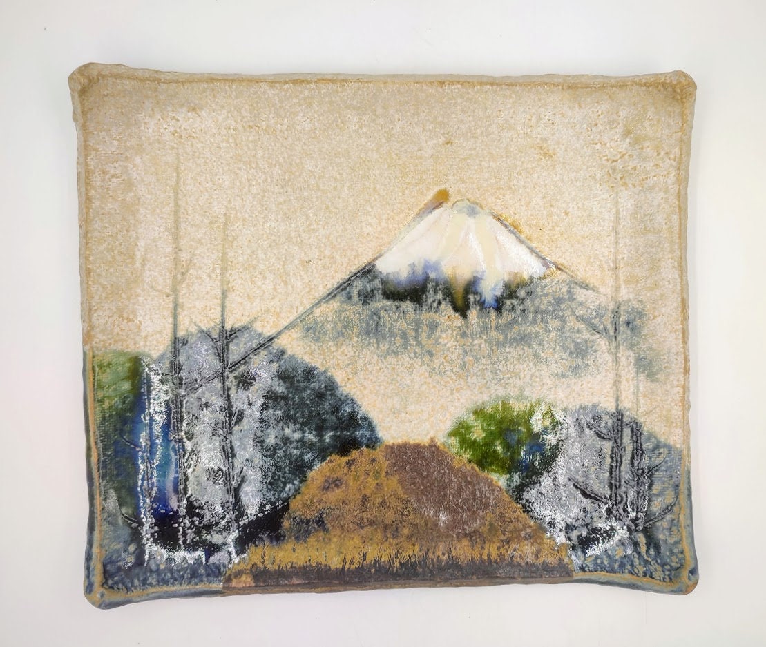 寺田実作 富士モチーフ大皿 寺田みのる - Etsy 日本