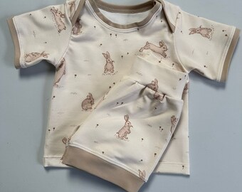 Bunny Shorts & T-shirt Set - 3-6 maanden, babycadeau, babykleding