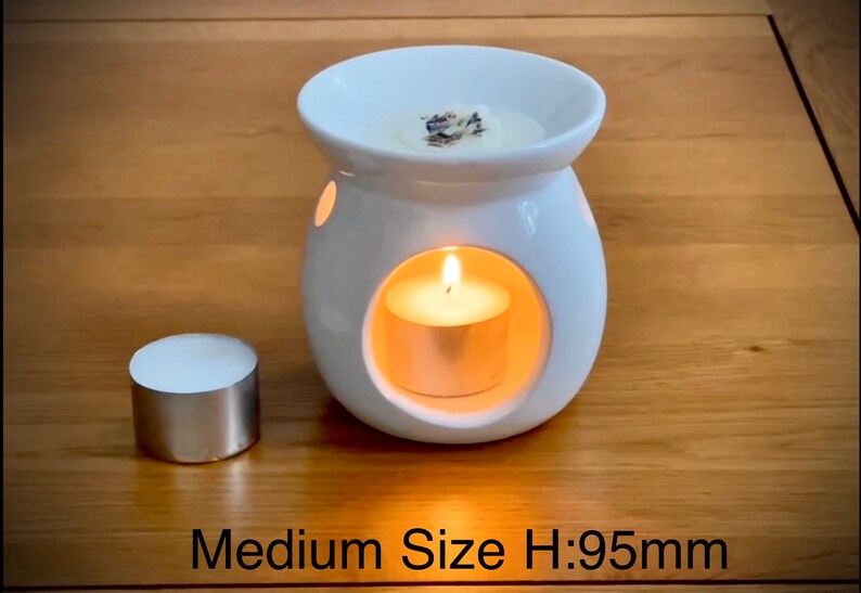 Wax Burner and Tea Lights Wax Melter Oil Burner Etsy UK