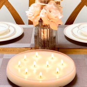 Extra Extra Large Candle | 10 Wick | Super Size | Table centrepiece | Weddings | Events | Extra large candle | Very large candle image 2