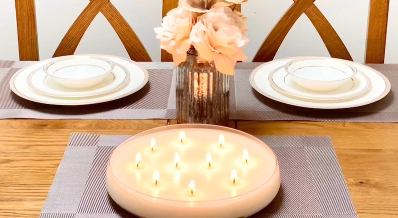 Extra Extra Large Candle | 10 Wick | Super Size | Table centrepiece | Weddings | Events | Extra large candle | Very large candle image 2