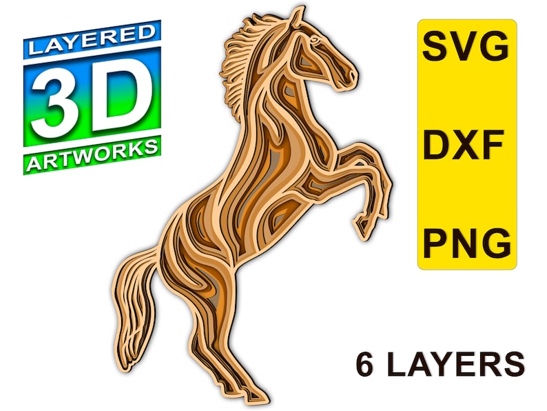 Download Horse Mandala 3d Layered Svg File Cnc File For Wood Animal Mandala Files Horse Multilayer Blueprint Laser Cut Files Dxf Horse Templates Pet Supplies Urns Memorials Beyourbussiness Com
