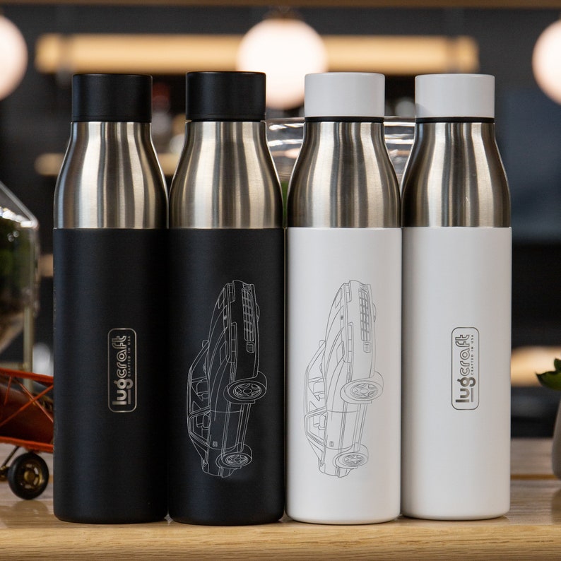 Car Accessories Personalized Gift Fathers Day Toyota Supra Mk3 A70 Insulated Water Bottle Gift for Boyfriend Engraved,Gift for Husband