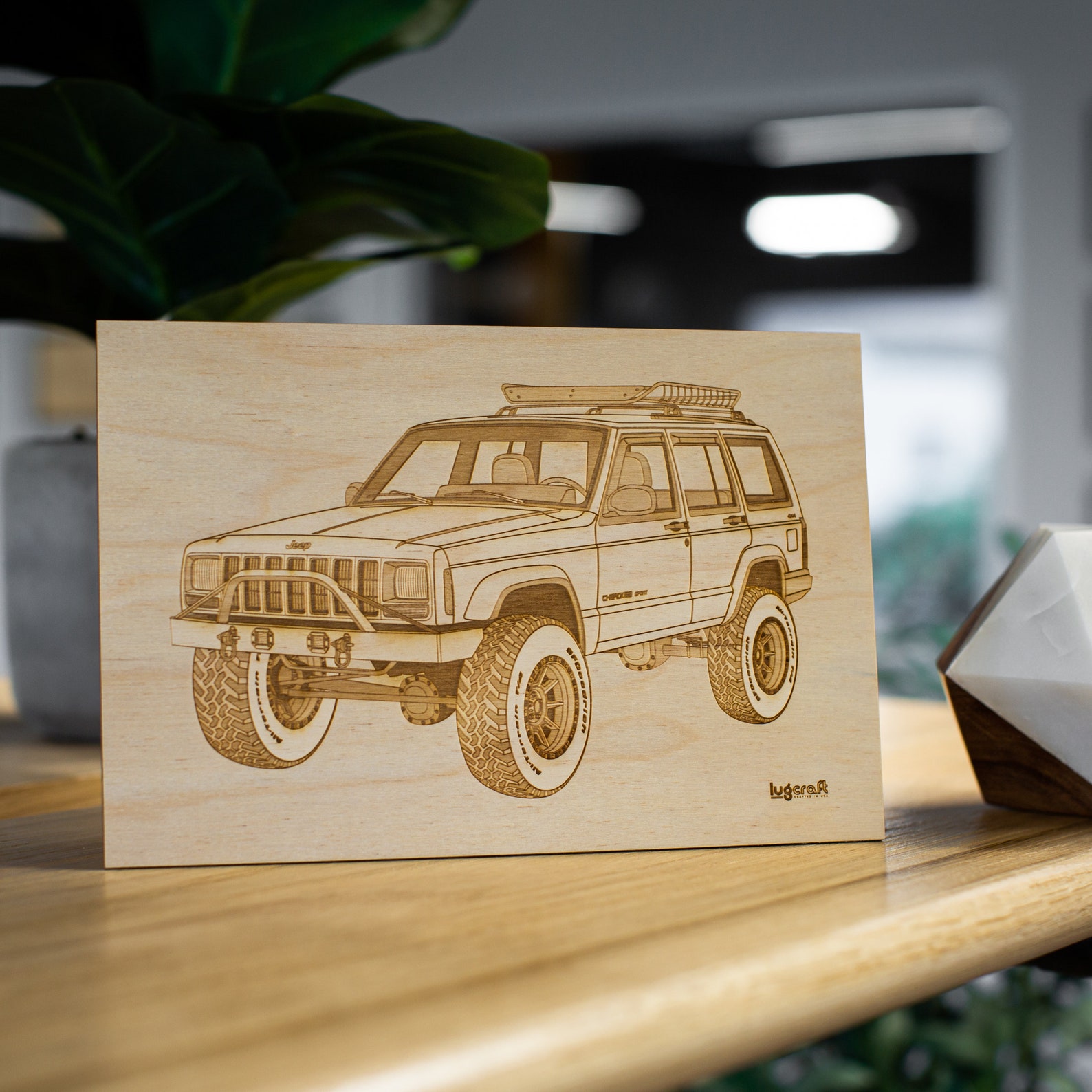 Jeep Cherokee Desk Decor Engraving Jeep XJ Man Cave Etsy