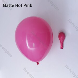 135pcs Matte Hot Pink Balloon Arch Kit Pastel Baby Shower Gender Reveal...