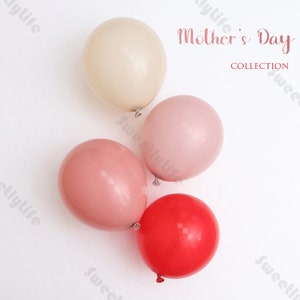 4-16ft Muttertag Geburtstag Ballon Girlande Set Blush Pink Rot Sand Weiß Ballon Bogen Mädchen Baby Shower Frauen Tag Dekoration Lieferungen