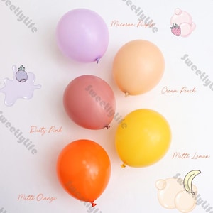 4-16ft Retro Balloon Arch Kit Cream Peach Purple Pink Balloons Kids Birthday Baby Shower Gender Reveal Bridal Wedding Party Decorations