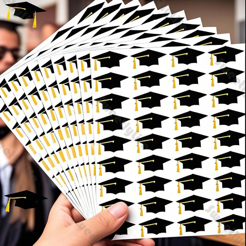 Graduation Cap Stickers/graduation Envelope/graduation Thank You Labels ...