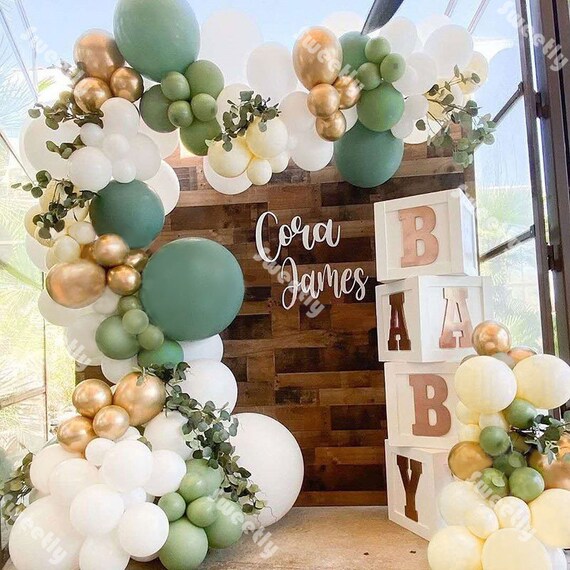 135pcs DIY Cream Peach White Balloons Garland Arch Chrome Rose Balloon Set  Grand Event Baby Shower Wedding Children's Day April Fool's Day 