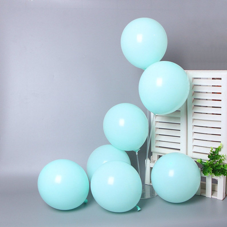 102pcs Macaron Tiffany Blue Ballons Garland Baby Shower Gray Wedding Arch Kit Birthday Party Decor image 3