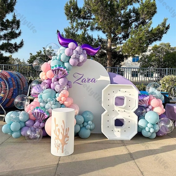 40 Inch Purple Helium Number Balloon - Large Foil Number 7 For Birthday Party Decorations - View #3