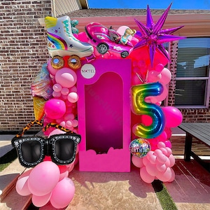 104 pezzi tema principessa occhiali da sole skate rosa caldo opaco palloncino ghirlanda kit arco matrimonio festa di compleanno bambini baby shower decorazione della festa nuziale