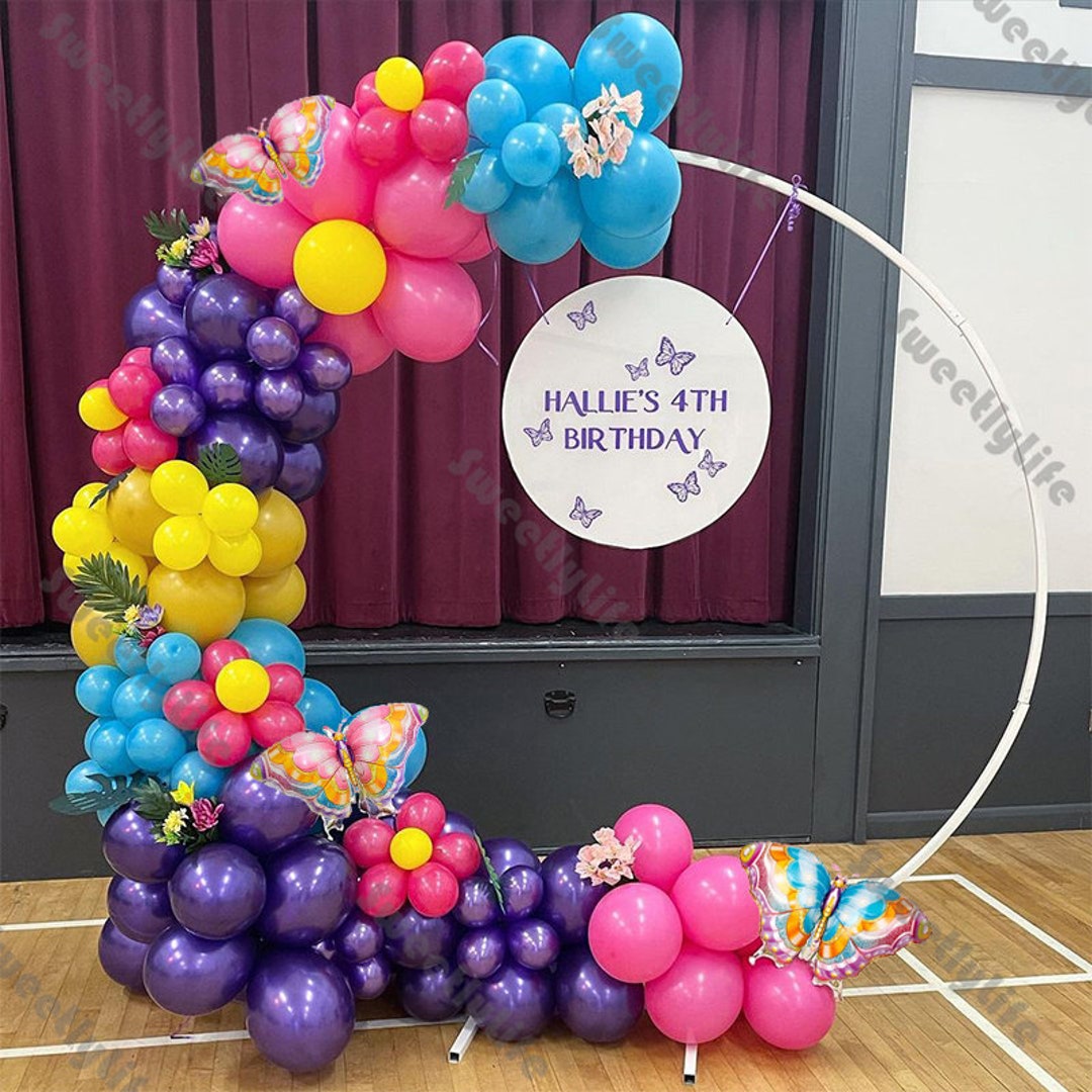 123Pcs Stitch Balloons Decoration Garland Arch Kit Include Blue and Purple  Balloons,Stitch Foil Mylar Balloons for Kids Stitch Birthday Party Supplies
