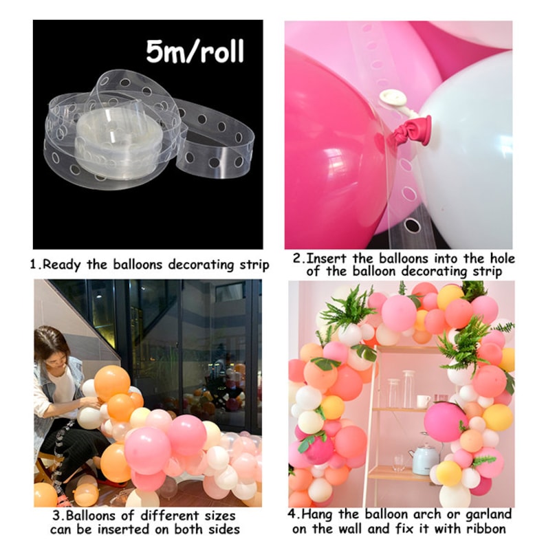 115Pcs Decorations Balloons Garland Arch Kit Macaron Baby Pink Pastel White Birthday Wedding Anniversary Party Decor Baby Shower