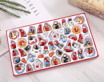 Vintage Wooden Christmas Tree Decoration, Children&#39;s Christmas Gifts, Decorative Pendants, Home Decorations, Christmas Gift Boxes