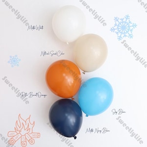DIY Balloons Retro Sand White Blue Balloon Arch Kit Baby Shower Gender Reveal Boys and Girls 1st Birthday Bride to Be Wedding Decor