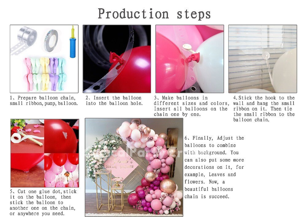 131-teiliges Erdbeer-Ballonset – Rosa & Rote Ballons Für Girlanden & Bögen