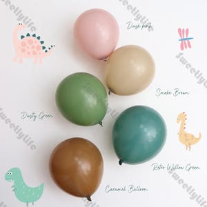 4-16ft Boho Balloons Retro Pink Green Caramel Latex Balloons Kids Birthday Baby Shower Gender Reveal Bridal Wedding Party Decorations