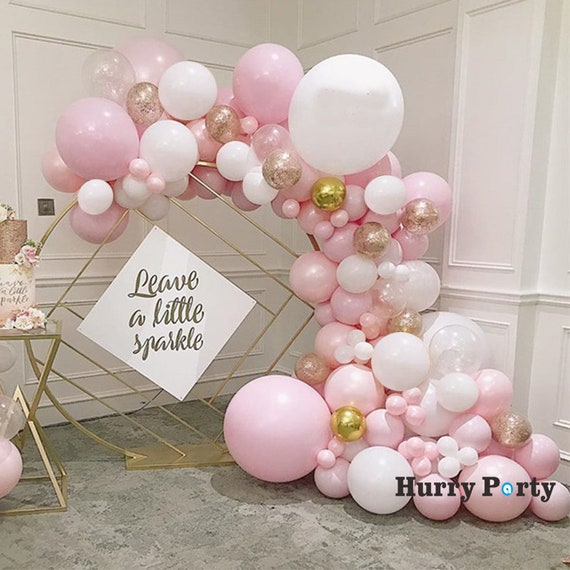 116Pcs Macaron Baby Pink Balloon Decoration Garland Arch Gold | Etsy
