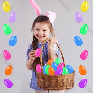 12pcs Handmade Easter Egg Ornaments Hanging Egg Decorations for Easter Tree Painted Egg Ornament Personalised Plastic Egg Spring Home Decor