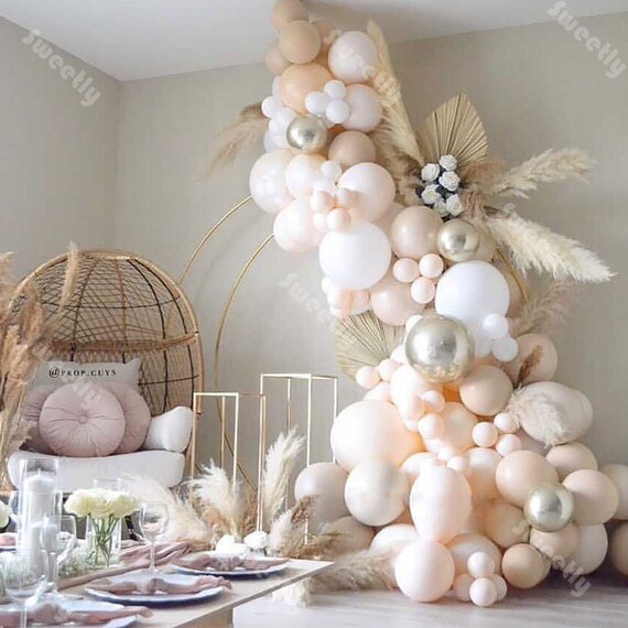 120pcs Doubled Blush Nude Balloon Garland Wedding Decoration - Etsy
