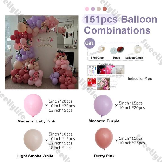 50 Ballons Latex 12 Pouces Hélium - Pour Anniversaire, Mariage, Baby Shower - Multicolores - 6