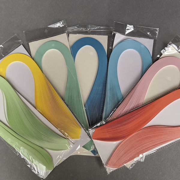 50 colors to choose from, 1/8" Quilling Paper strips, Quill paper, 120 strips/bag