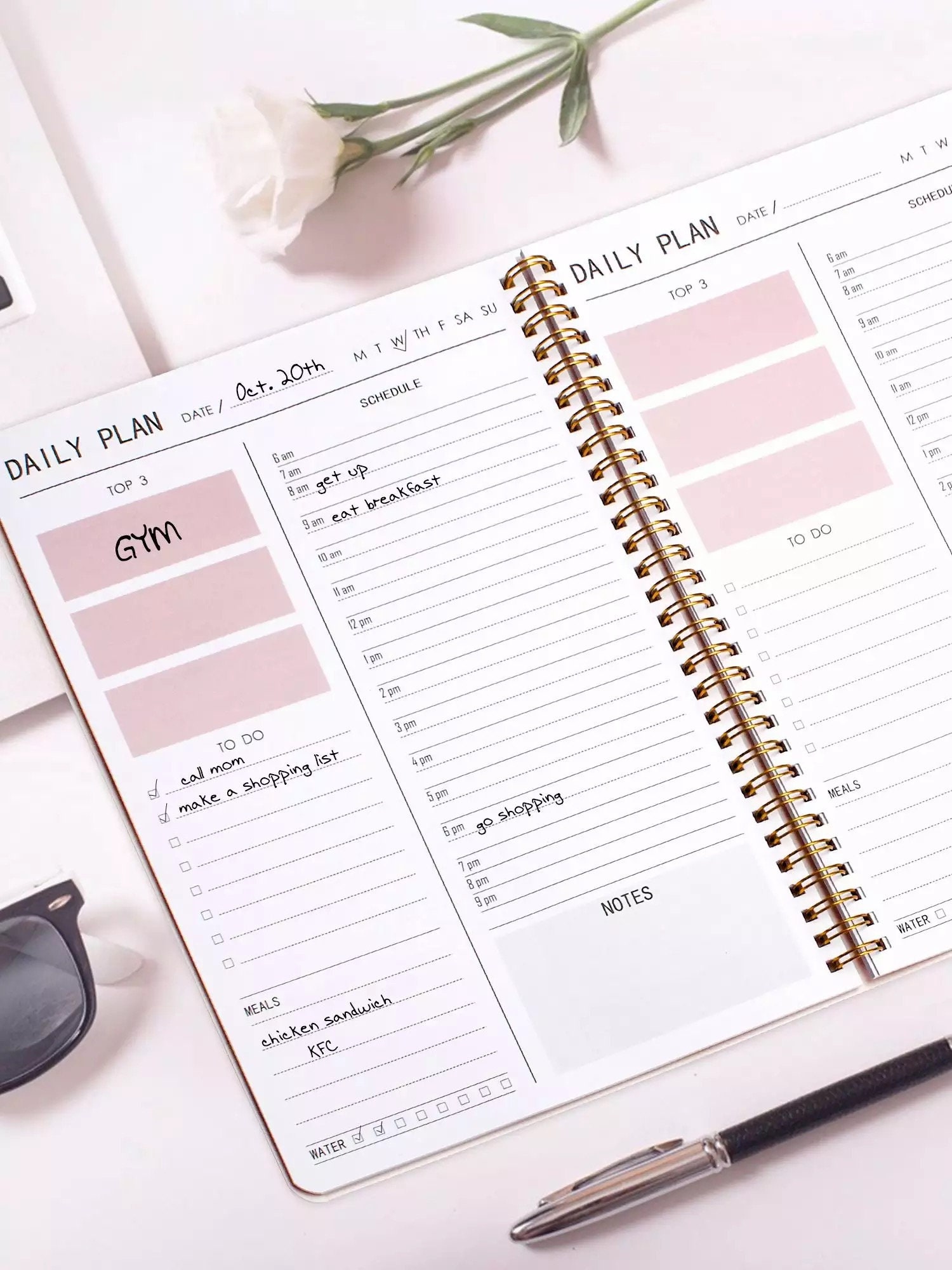 Daily Notebooks Weekly Notebooks Student Planner Academic Etsy Australia