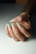 Hyperrealistic Press On Nails, Natural Grown, Natural tips, stiletto almond square short long, reusable product logo
