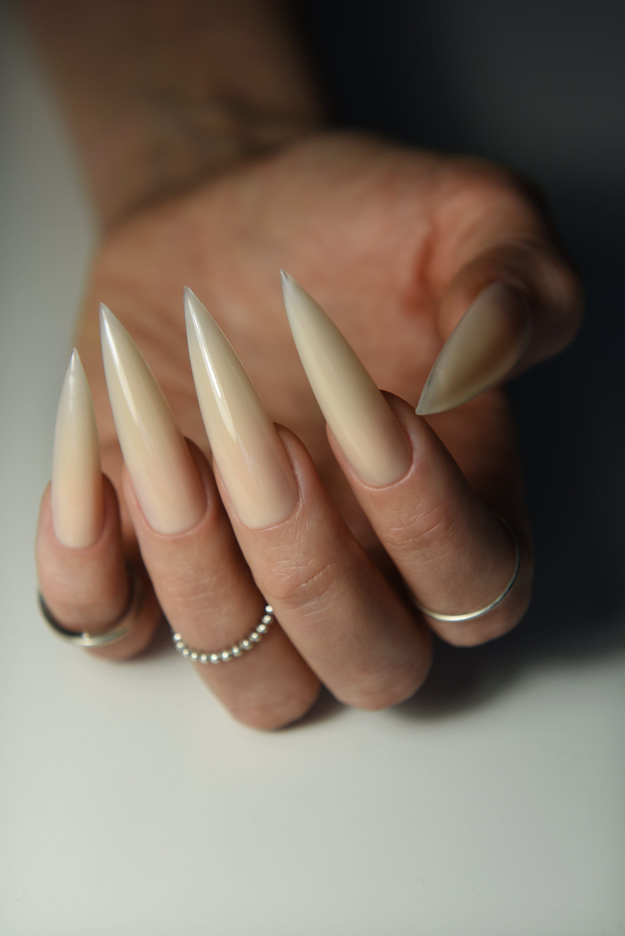 Handbemalte Matte oder Glnzende Pressngel | Neutralacryl | Verschiedene  Formen und Lngen - Etsy.de