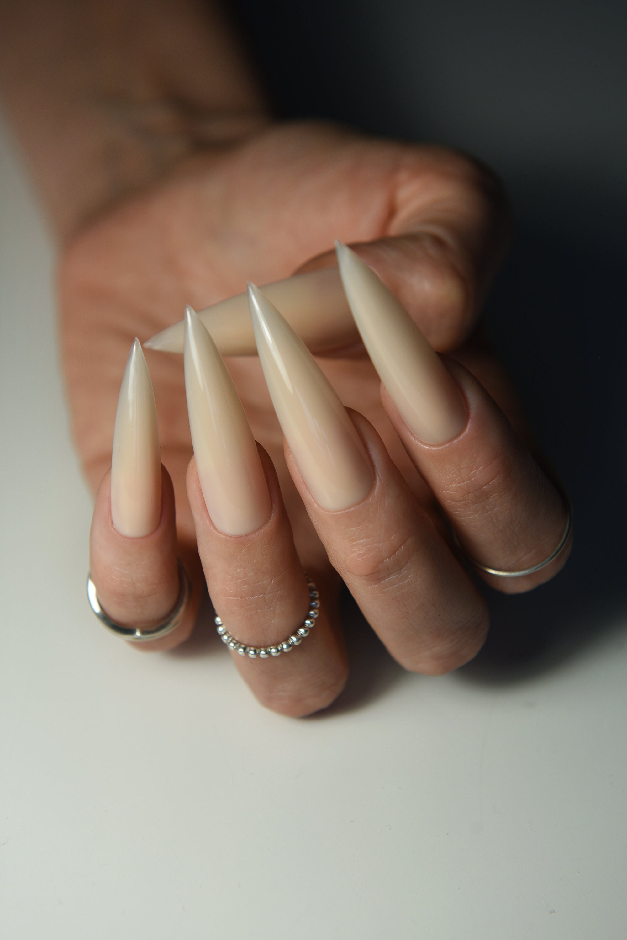 künstliche nägel natürlicher look Rot Rund · Soft Gel · Press on Nails günstig kaufen! main image 1