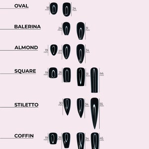 ABSTRACT FRENCH LINES Glossy or Matte Reusable press on nails Stiletto Oval Almond Square Coffin Balerina Long Medium Short image 9
