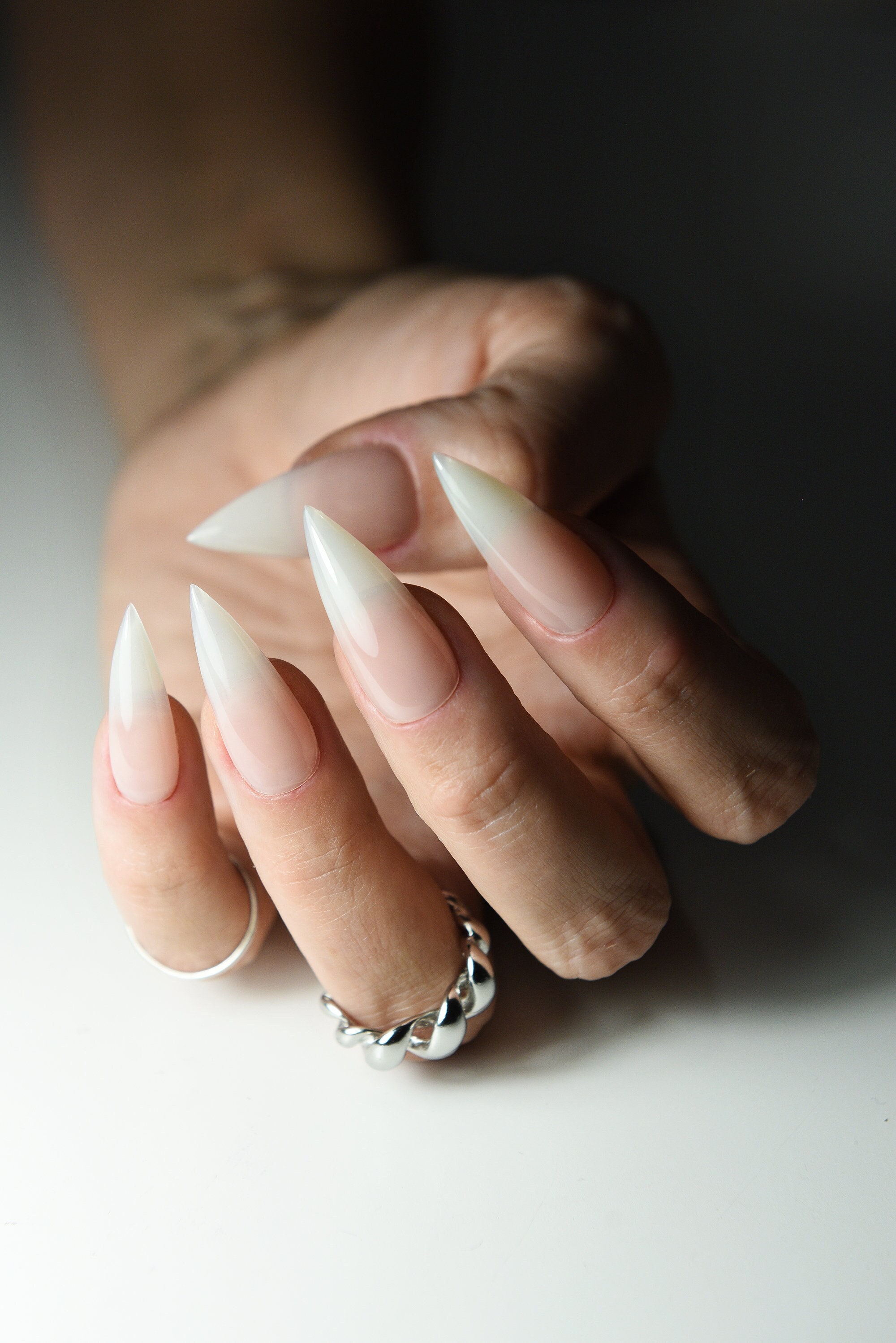 AMERICAN MANICURE Press On Nails, Natural Grown Nails, Natural nail tips, stiletto almond square squoval short long, reusable luxury