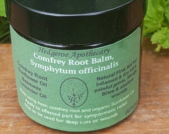 Comfrey Root salve, Balm, Symphytum officinale infused oil with beeswax, 60ml