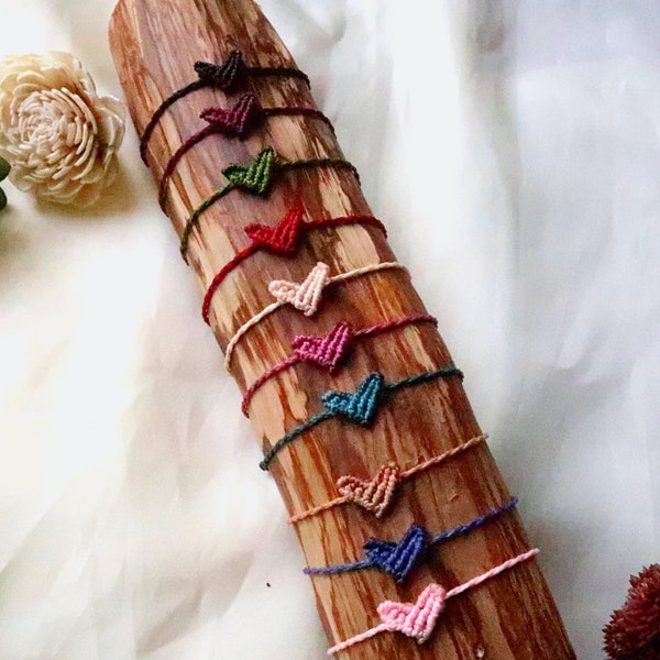 Fußkettchen Herz, Makramee Fußband, Fußschmuck Mädchen, Boho Fußkette, Fußkettchen geflochten