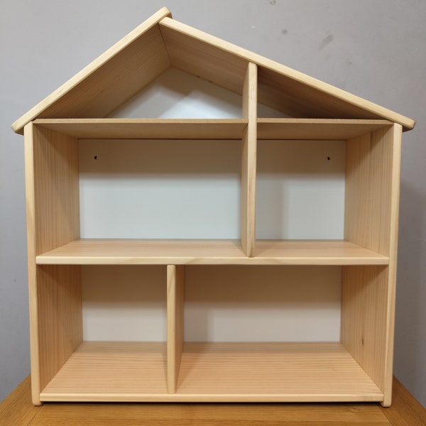 Extra floor for IKEA Flisat dollhouse shelf - floor insert to create attic or loft - unfinished MDF