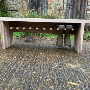 Oak Hallway Bench With Boot Rack/storage - Etsy