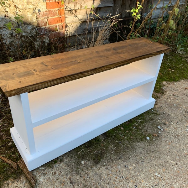 Hallway bench with shoe storage/shelf