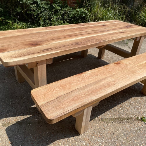 Garden Outdoor Patio Terrace X Frame Dining Table Etsy UK