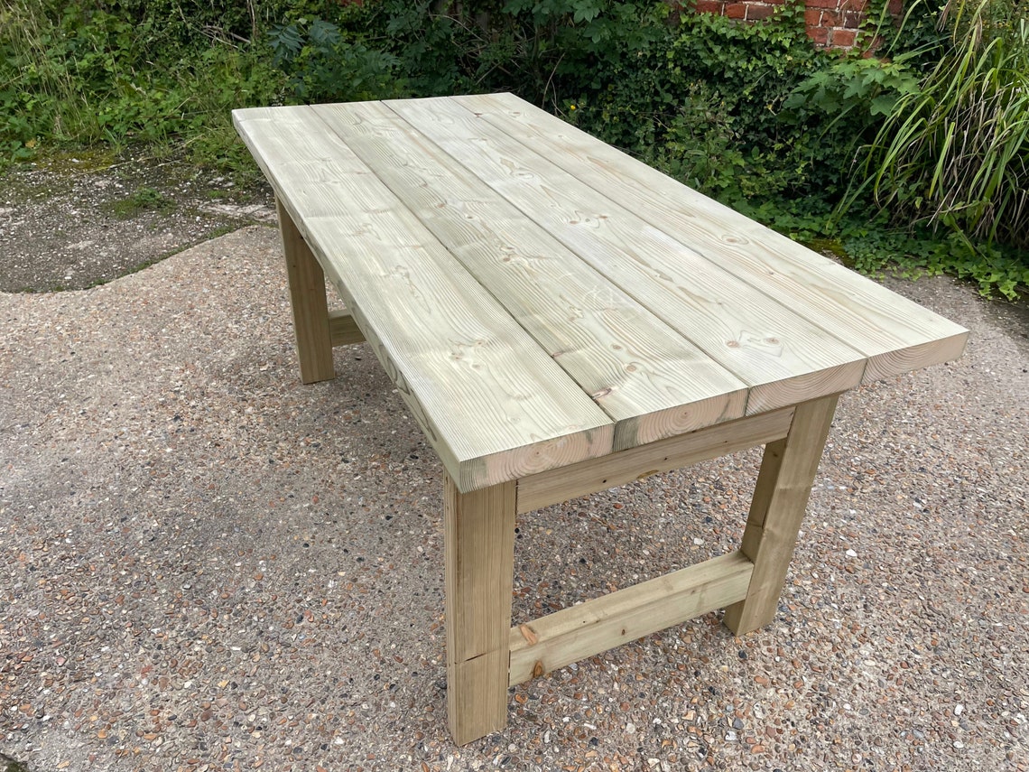 Outdoor Garden Patio Table treated Etsy UK
