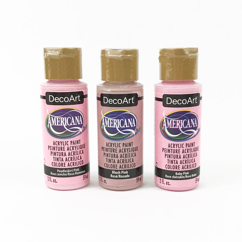 Acrylic Paint Matte Pink Variations 2 oz Americana Etsy